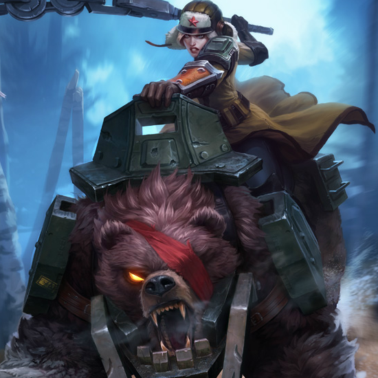 LOL英雄联盟限定皮肤 战熊骑士 瑟庄妮 凛冬之