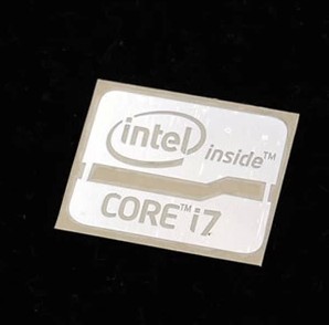 英特尔intel二代i5 i7处理器金属贴纸 性能标签贴