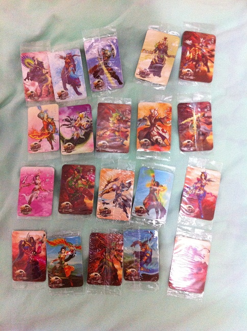 魔法士梦三国卡片第一批套卡(代码全新未兑换