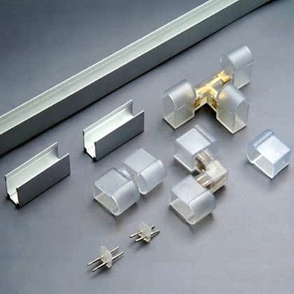 LED灯带线槽 LED柔性灯带铝线槽 铝槽固定夹