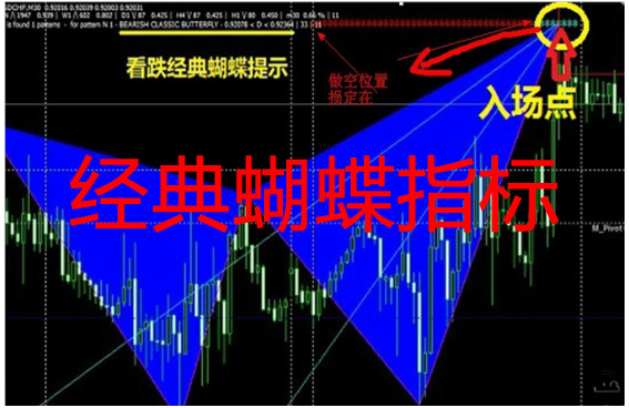 蝴蝶自动预警系统 外汇软件 mt4指标 外汇指标