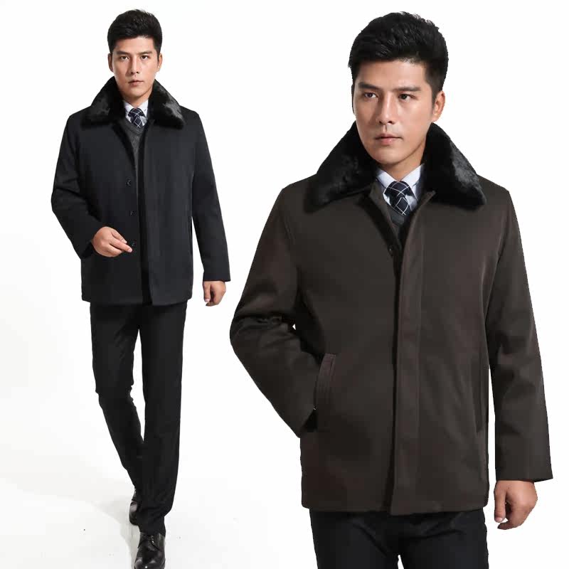 七匹狼<em>爸爸装</em>正品男士<em>棉衣冬装外套</em>中老年<em>棉服</em>