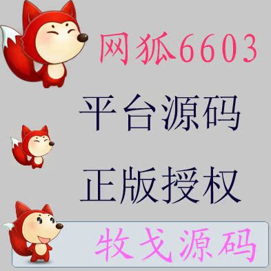 网狐6603平台代码出售 架设 bug修改 二次开发