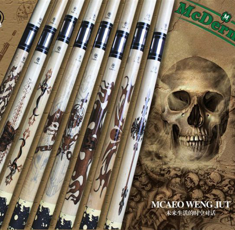 梅花台球杆 大头杆 LAS 黑8球杆 九球杆 桌球杆