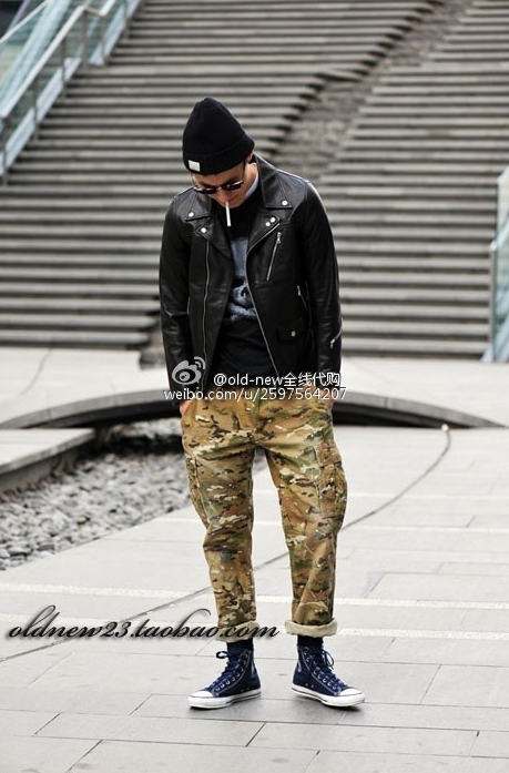 香港品牌 INHERE CAMO PANTS 迷彩泼墨 长