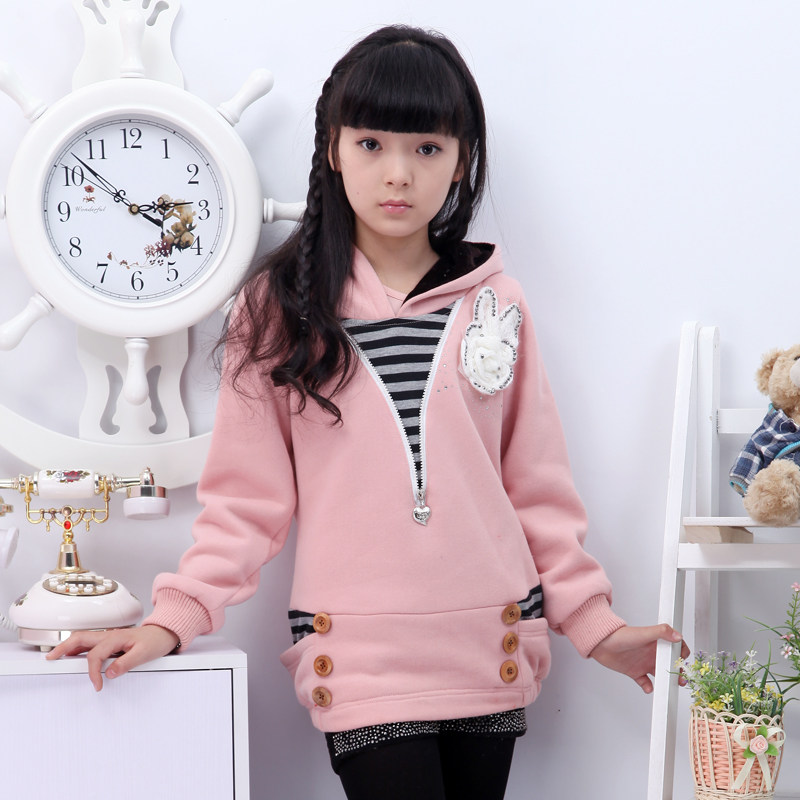 女童春装<em>10岁</em>大童胖<em>女孩</em>13岁初中生卫衣8岁1
