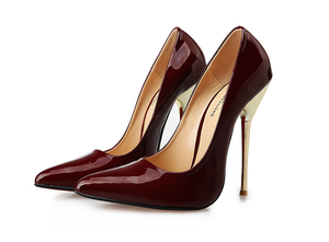 黑丝美A-7款CDTS变装伪娘尖头金属细钢跟14