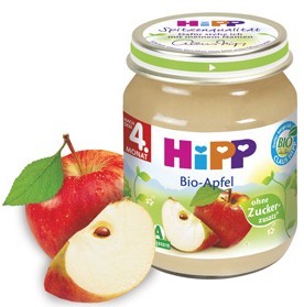 德国Hipp喜宝婴儿4个月后有机苹果泥 治疗腹泻