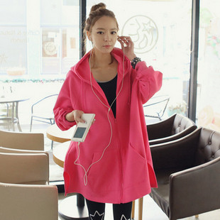 韩国正品<em>代购韩版女</em>宽松<em>开衫</em>卫衣Redopin星星