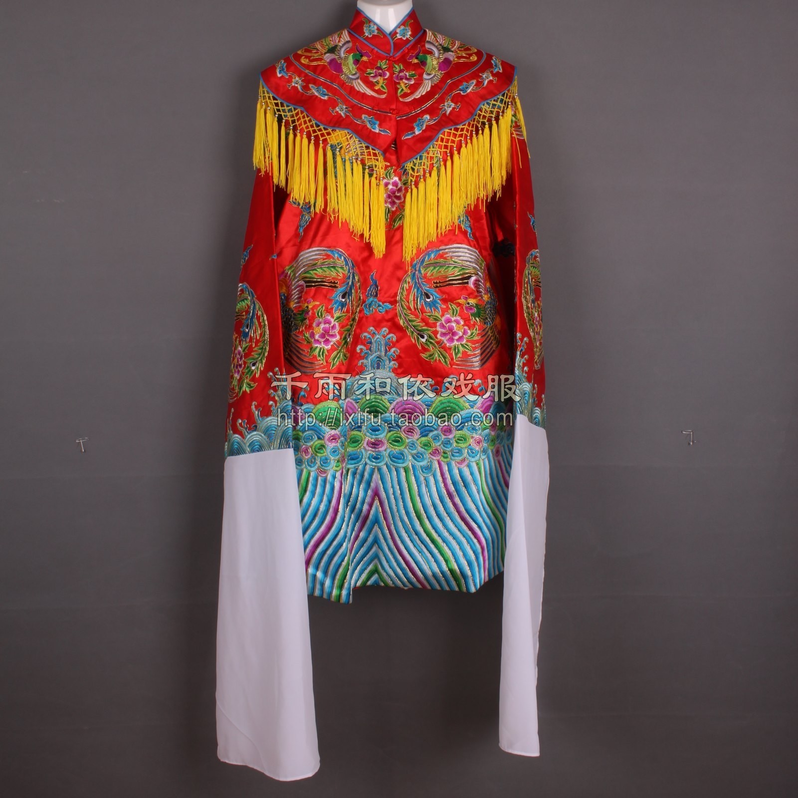 女蟒女凤披结婚古装贵妃醉酒凤冠霞帔团戏曲服