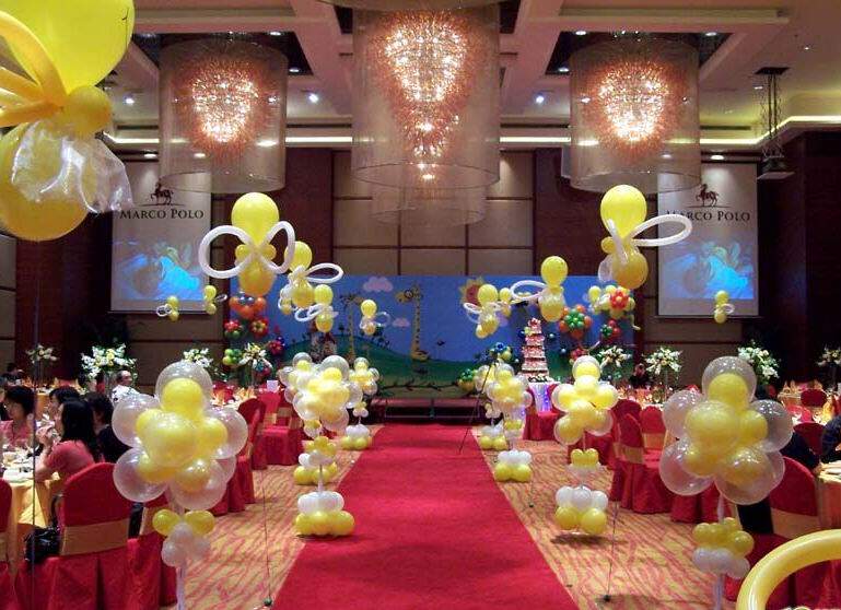 宝宝 周岁 满月 宴会 气球装饰布置上门服务 上海