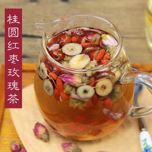 桂圆红枣枸杞茶玫瑰花菊花去火美容养颜补气补