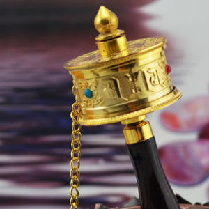 汽车摆件能转经轮转经筒 小车内装饰品旋转用