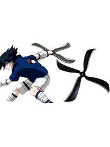 动漫周边 火影忍者宇智波佐助风魔手里剑木刀