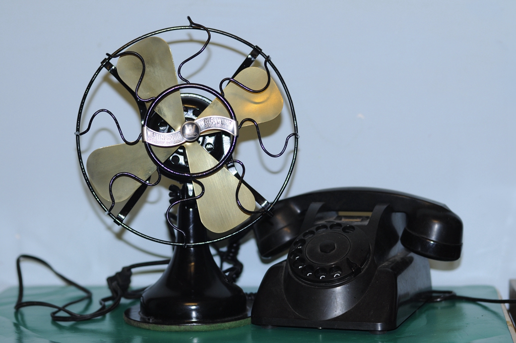 原装美国西屋8寸古董老风扇(铜叶铁罩)|一淘网