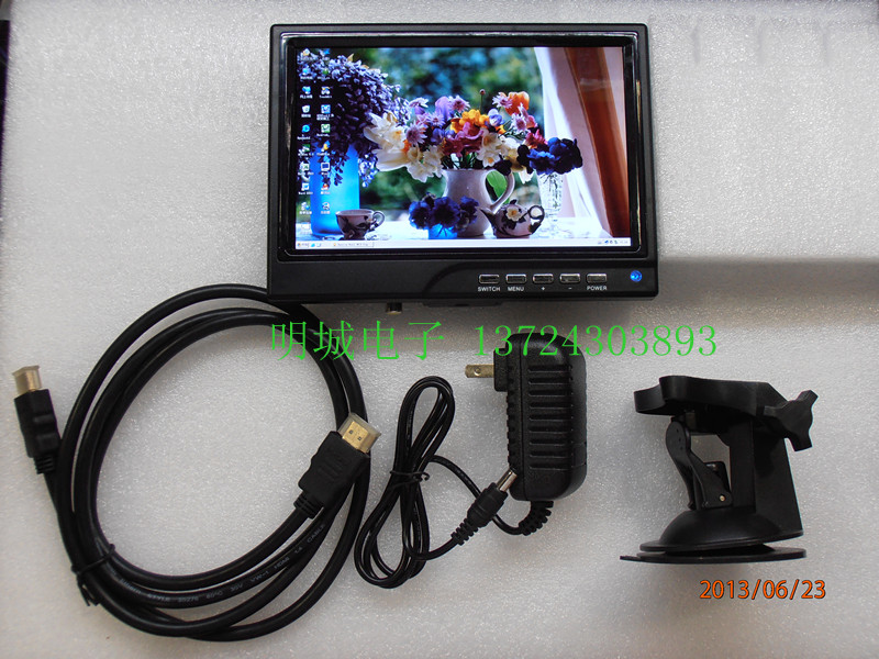 7寸便携小显示器HDMIPS3PS4xbox360mac m