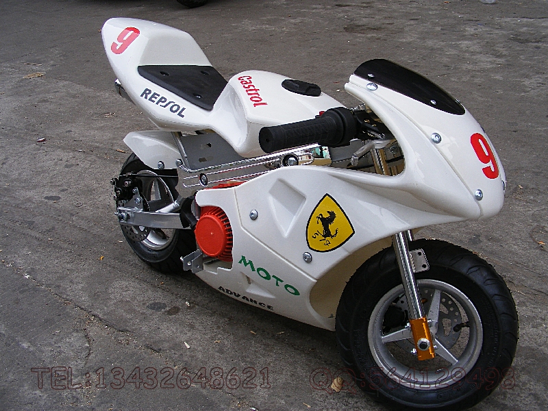 49CC二冲程发动机迷你小跑摩托车小越野车跑