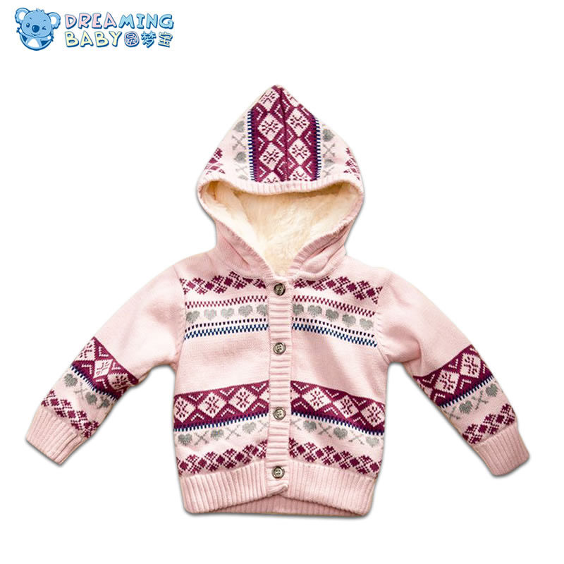 圆梦宝<em>毛衣</em>宝宝秋装女宝宝<em>毛衣</em>编织<em>加绒加厚毛</em>