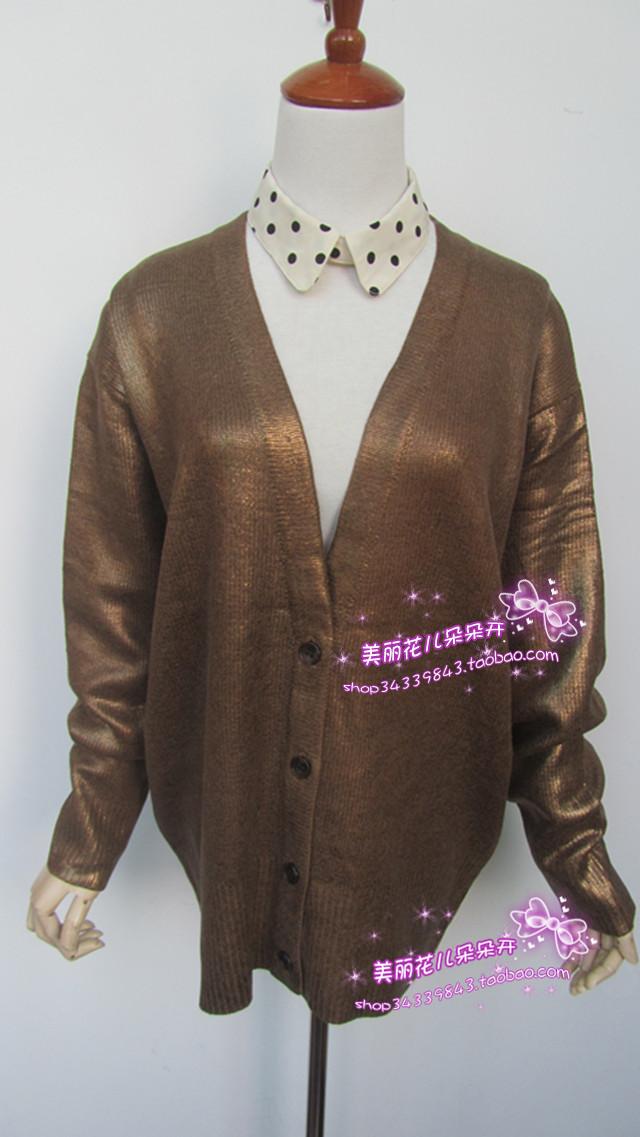 日本S旗下高温烫金FRAY* I.D 涂金银粉 毛衣开