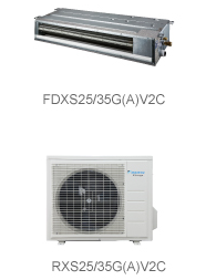 金分体式一拖一风管机FDXS35GAV2C\/RXS3
