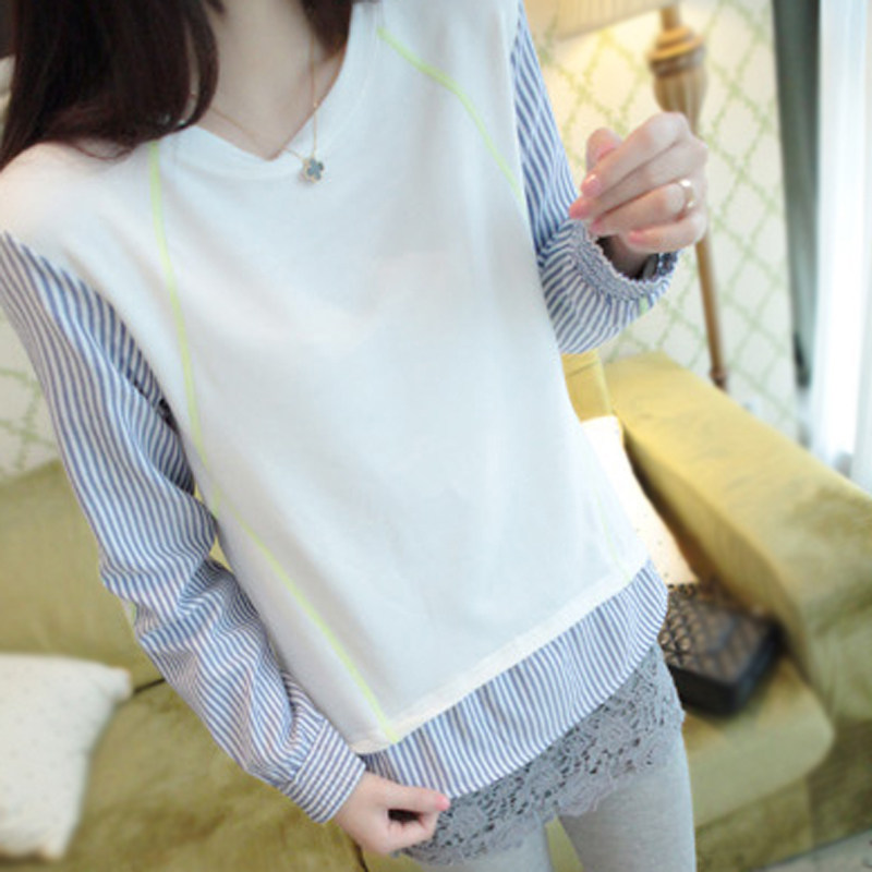 <em>美丽说蘑菇街女装</em>潮2014春装<em>打底衫</em>女长袖女