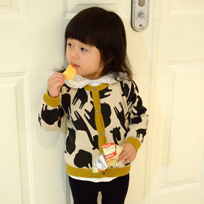 童装 2013新款秋装 <em>女童毛衣针织衫</em>外套 宝宝动