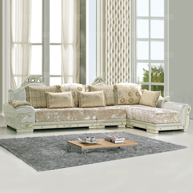 欧式真皮布艺沙发 大客厅白色真皮沙发特价梦