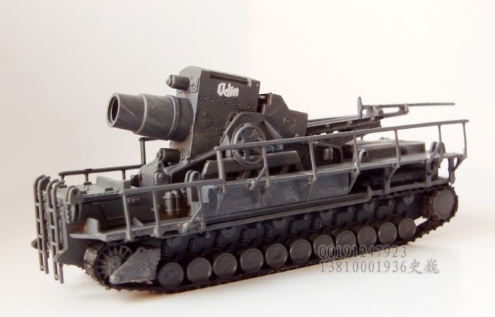 小号手成品 小比例 1:144 二战德军卡尔巨炮列