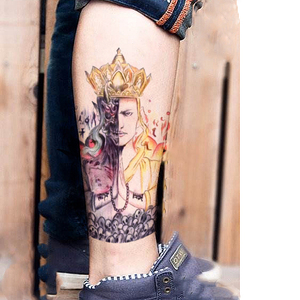 半佛半魔小腿纹身贴 一念之间大臂纹身贴 一念之间满背防水防持久优惠价9.9元,一念之间大臂纹身贴 精心为您挑选-麦尔网购导航-网购宝