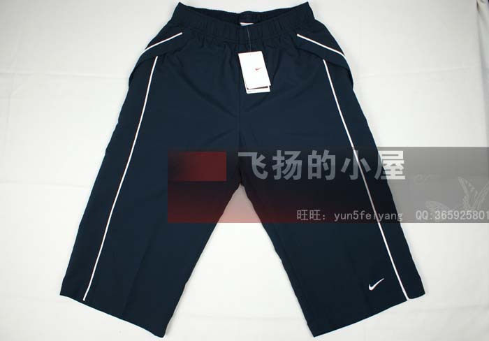 包邮专柜正品<em>耐*克</em>NK<em>男</em>深蓝色运动梭织中<em>短裤</em>