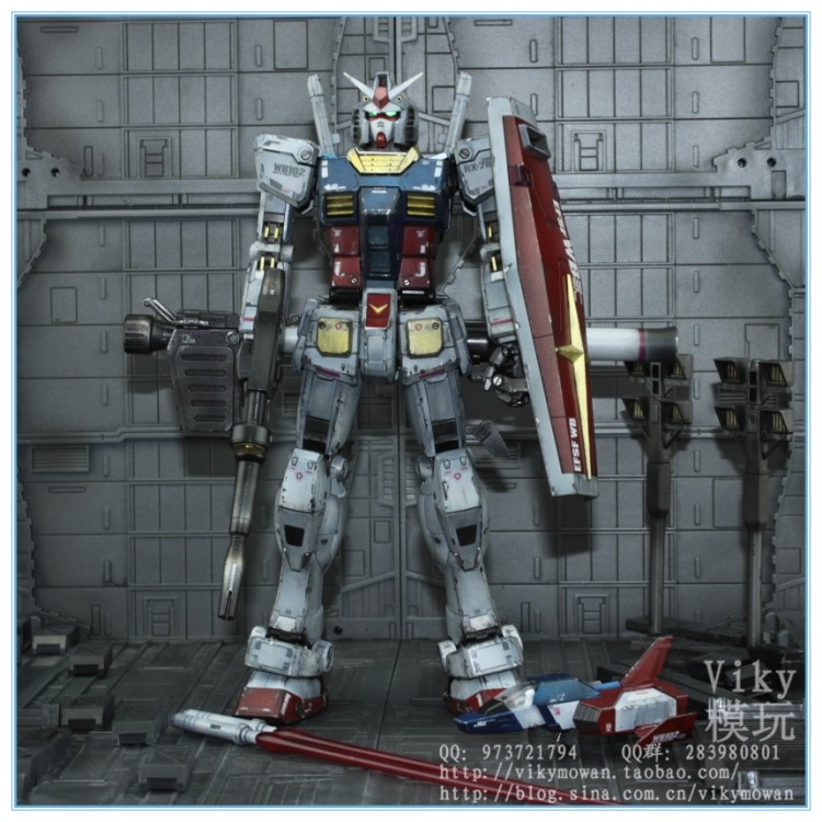 万代高达模型 viky重涂 喷漆涂装 代工上色旧化