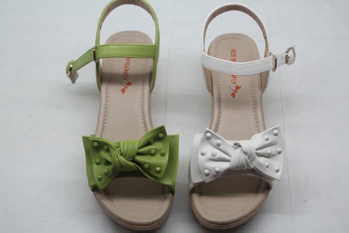 红蜻蜓皮鞋2014专卖正品红蜻蜓女鞋女凉鞋K5
