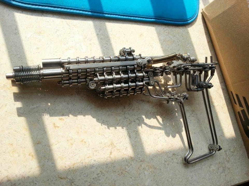 3管链条枪3管火柴枪3撞针三管链条枪三管火柴