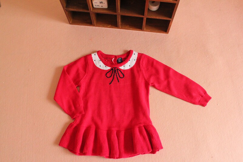 2014春秋新款女宝宝纯棉针织<em>套头毛衣衫女</em>童