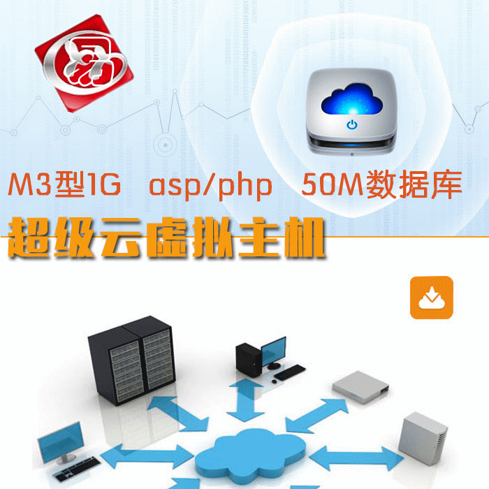 M3型全能虚拟主机 asp\/php 50M数据库 