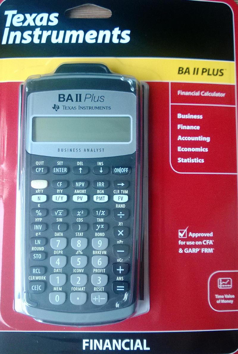 Ti BAii plus 金融计算器Ti BA II plus 2014新款 送