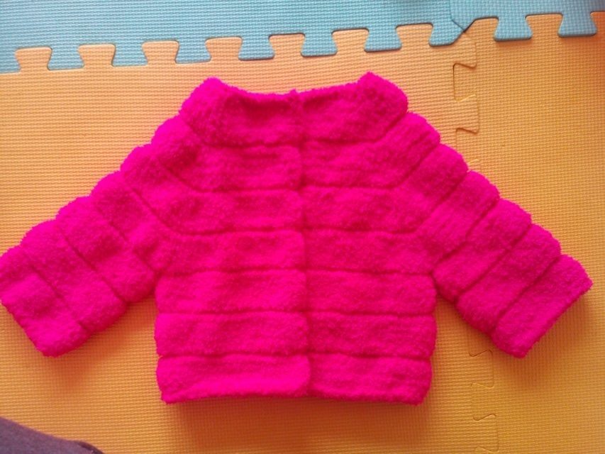 纯手工<em>编织</em>新款<em>仿皮草宝宝</em>绒绒线外套亲子装珊