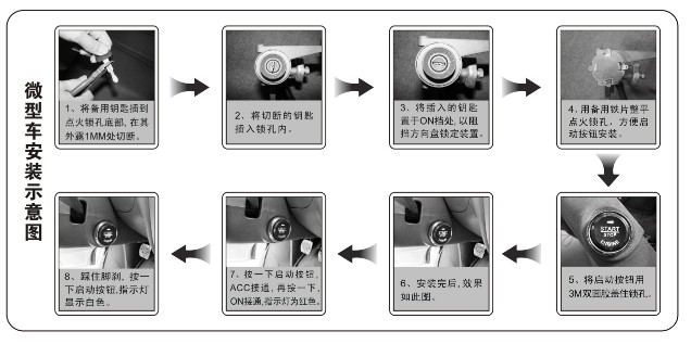 长安面包车专用一键启动国产面包车改装一键点