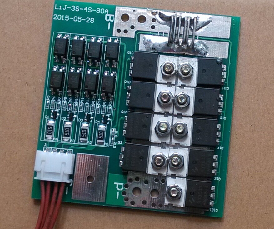 4串铁锂电池保护板 带均衡充电大电流工作电流