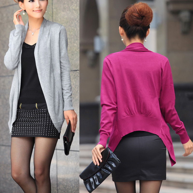 韩版长袖针织羊绒<em>开衫</em>外搭披肩毛衣<em>外套</em>女<em>春秋</em>