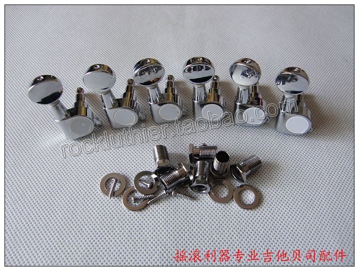 精制圆形迷你电吉他琴头钮木吉他弦钮通用琴头