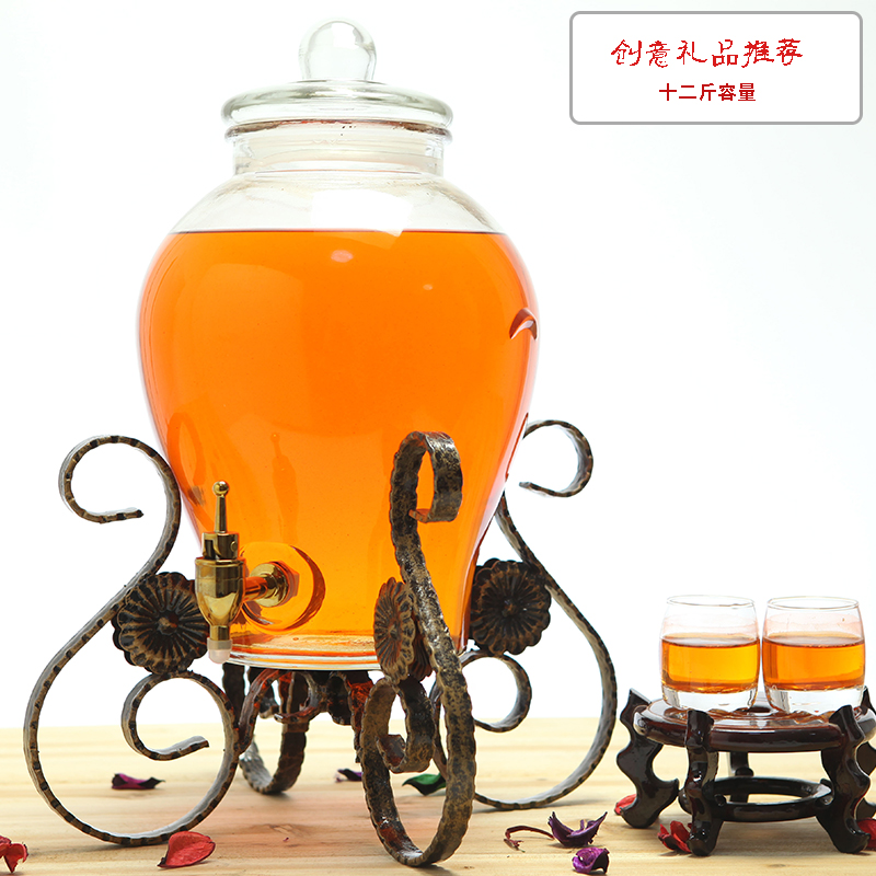 泡药酒的瓶子广口瓶酿酒带龙头10斤泡酒瓶自