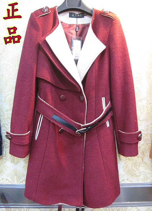 伏洛维尔13B-38新韩版修身时尚百搭女装毛呢