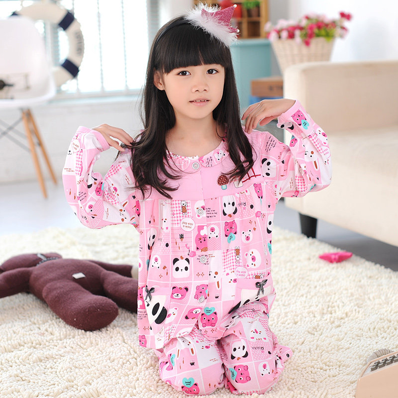 儿童<em>睡衣女童</em>秋冬季<em>长袖纯棉加厚</em>大童<em>女童睡衣</em>