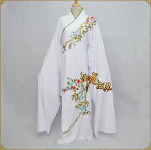 鄞龙新款戏曲古装小生服装越剧黄梅戏仿真丝蔷