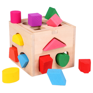 宝宝配对积木十三形状孔智力盒幼婴儿童男女孩