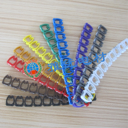 电工必备 号码管防水标签 刻字号码卡 4平方 电