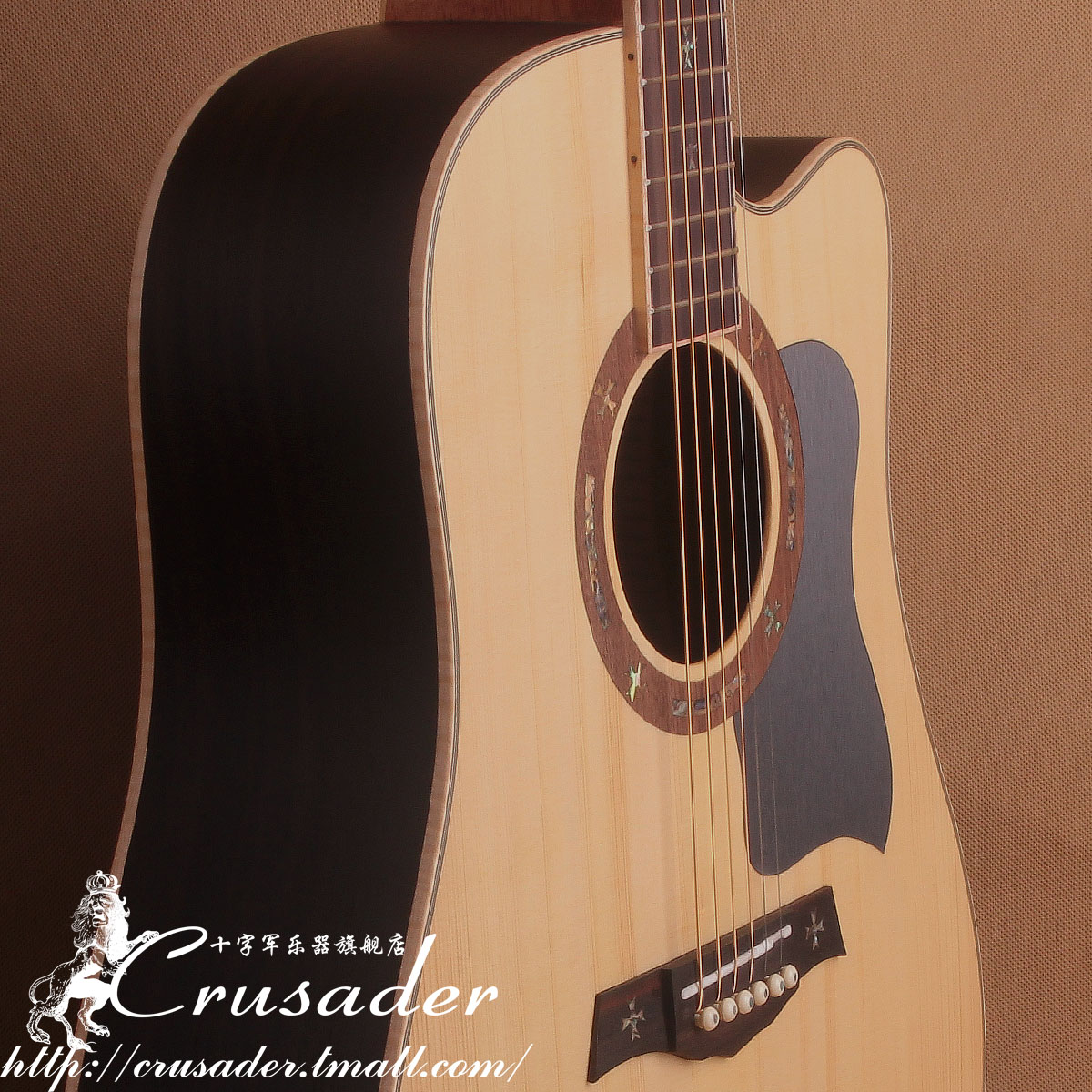 十字军吉他旗舰店CF-610CV41寸单板民谣吉他