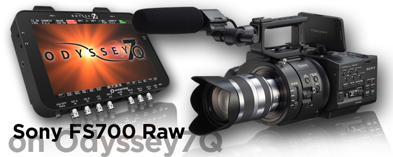 奥德赛Odyssey7Q SONY FS700 4K记录仪2K 