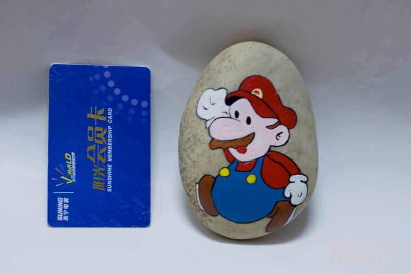 手绘鹅卵石 diy石头画 生日礼物 纪念品工艺品|